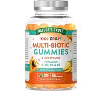 Nature's Truth Kids Biotic - 60 Vegan Gummies - 3 Live Strains - with Vitamins C, B3, B5 & B6 - Natural Orange Flavour