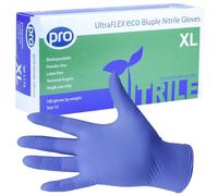 PRO Biodegradable Blue 3.5g Nitrile Disposable Gloves, XL 100 pack