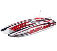 Proboat Blackjack 42" 8S Brushless Catamaran RTR, White/Red
