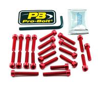 Pro Bolt Honda Cbr 650 F 14-16/cbr 650 F Abs 14-18 Engine Screw Kit Red