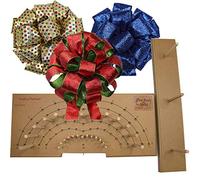 Pro Bow - The Hand Bow Maker (Large) - Easily Make Custom 3 Ribbon Bows for Holiday Wreaths, Presents and More