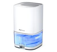 Pro Breeze 1000ml Dehumidifier for Bathroom - Quiet, Portable & Small Air Dehumidifier for Bedroom Mould, Damp & Moisture - with 4-Hour Timer, Auto Shut-Off & LED Changing Lights - White