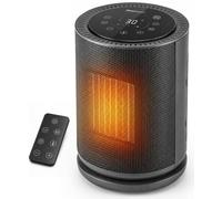Pro Breeze 1800W Energy Efficient Fast-Heat Space Heater - Ceramic Fan with 75° Oscillation, Portable, Eco Thermostat, Remote Control, Touch Panel, Tip-Over Protection, 2 in 1 Heating & Cooling Modes