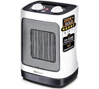 Pro Breeze 2000W Mini Ceramic Fan Heater - 2 Heat Settings & Oscillation Mode with Built-in Overheat and Tip Over Protection, Electric Heater for Home, Office and Bedroom (White)