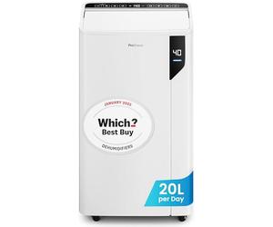 Pro Breeze® 20L/Day Compressor Dehumidifier - Energy Efficient with Laundry Mode, Humidity Sensor, Carbon Air Filter for Mould, Damp & Moisture, for Home & Bedroom - WHICH? BEST BUY DEHUMIDIFIER AWARD