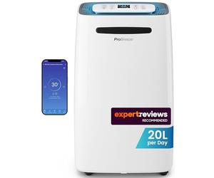 Pro Breeze® 20L/Day Smart Dehumidifier with Digital Humidity Display, Sleep Mode, Continuous Drainage, Laundry Drying and 24 Hour Timer - Ideal for Damp and Condensation