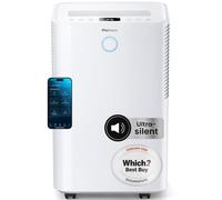 Pro Breeze® 20L OmniDry Smart Dehumidifier, WHICH? Best Buy Award WINNER, Low Energy, Ultra-Quiet, Automatic Humidity Sensor & Display, Sleep Mode, 24Hr Timer, Laundry Drying, Wifi App, Prevents Damp