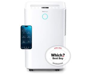 Pro Breeze® 20L OmniDry WiFi Dehumidifier with Automatic Humidity Sensor & Display, Sleep Mode, 24Hr Timer, Laundry Drying, Continuous Drainage with Smart App - WHICH? BEST BUY DEHUMIDIFIER AWARD