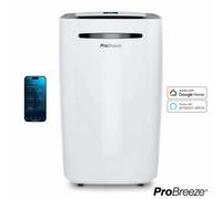 Pro Breeze 20L Smart Dehumidifier Pb-D-08W-W-Uk - Laundry Mode, App & Voice Control, Energy Efficient, 5.5L Tank