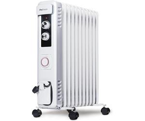 Pro Breeze® 2500W Oil Filled Radiator - 11 Fins - Electric Heater - Portable