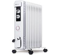 Pro Breeze® 2500W Oil Filled Radiator - 11 Fins - Electric Heater - Portable [EEK: A+]