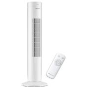 Pro Breeze® 30" Tower Fan, Ultra Quiet Operation, 7-Hour Digital Timer, Remote Control, 3 Cooling Fan Modes & LED Light Indicator - Powerful & Energy-Efficient Electric Fan for Home and Office - White