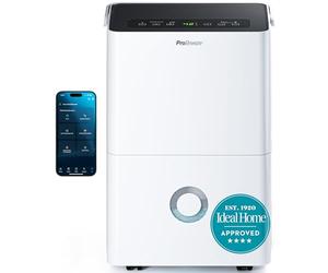 Pro Breeze® 30L/Day Dehumidifier - Smart Compressor Dehumidifier with App, Wi-Fi, Continuous Drainage, 4L Water Tank, 24h Timer & Child Lock- Mould Remover & Moisture Absorber for Home & Bathroom