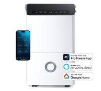 Pro Breeze 30L Low Energy Smart Control High Capacity Dehumidifier in White Pro Breeze White
