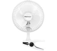 Pro Breeze 6" Mini Clip Fan - Ultra Quiet & High Power in White Pro Breeze White