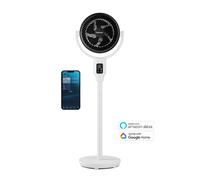 Pro Breeze AirFlo™ 43" Smart Hybrid Pedestal Fan - Ultra-Quiet Air Circulator in White Pro Breeze White