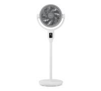 Pro Breeze AirFlo Plus 44" Hybrid Pedestal Fan - Ultra-Quiet Air Circulator in White Pro Breeze White