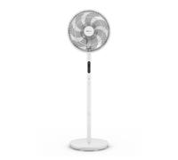 Pro Breeze AirFlo Slim 43" Hybrid Pedestal Fan - Ultra- Quiet Air Circulator in White Pro Breeze White
