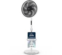 Pro Breeze AirFlo Slim 43 inch Pedestal Fan - Whisper Quiet & Powerful Standing Fan, Energy Efficient, 9 Speeds, Powerful Airflow, Adjustable Height, 95° Oscillation, Scandi Bedroom Night Home Office