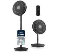 Pro Breeze AirFlo Slim 43 inch Pedestal Fan - Whisper Quiet & Powerful Standing Fan, Energy Efficient, 9 Speeds, Powerful Airflow, Adjustable Height, 95° Oscillation, Scandi Bedroom Night Home Office