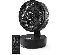 Pro Breeze 8" Foldable Desk Fan - Air Circulator Fan with Low Energy DC Motor - Quiet Cooling Fan with 24 Speeds, 4 Operating Modes, 12 Hour Timer for Home, Bedroom and Office - Black