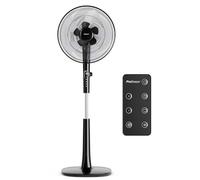 Pro Breeze® High Power Dual Blade 16-Inch Pedestal Fan with Remote Control & LED Display - 4 Operational Modes - Whisper Mode - 90° Oscillation - Adjustable Height & Pivoting Fan Head