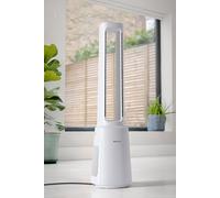 Pro Breeze OmniAir 41" Premium Bladeless Tower Fan & Air Purifier with Smart App Control in White Pro Breeze White