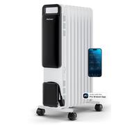 Pro Breeze Omniwarm 2500W Oil Filled 11 Fins Eco Radiator Heater With Digital Display And Smart App Control- White