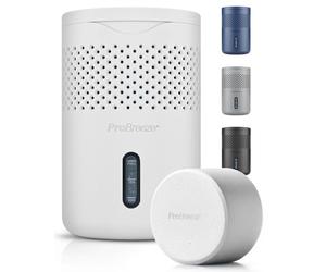Pro Breeze Osmo® Dehumidifier - Silent & Refillable Moisture Absorber for Damp & Condensation at Home, Bedroom, Wardrobe - Bathroom Mould Remover with 700g Refillable Tablet - White