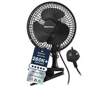 Pro Breeze 6" Mini Clip Fan - Ultra Quiet & High Power - Black