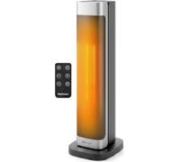 Pro Breeze ThermaCube 2200W XL Tower - Fast-Heat Space Heater with 65° Oscillation, Remote & Touch Control, Eco Thermostat, Adjustable Temp, Fan Mode, Tip-Over Safety, 12Hr Timer for Homes & Offices