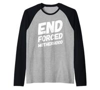 Pro Choice End Forced Motherhood Support Roe V Wade Feminist Raglan Baseball Tee