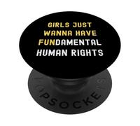 Pro Choice Feminist Body Girls Wanna Have Fundamental Rights PopSockets Adhesive PopGrip