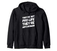 Pro Choice Reproductive Rights My Body My Choice Protest Zip Hoodie
