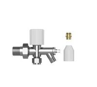 Pro Classic Angled Manual Radiator Valve With Drain-Off 8/10mm