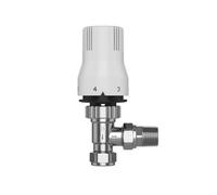 Pro Classic Angled Thermostatic Radiator Valve 15mm - Enhance Home Heating Efficiency