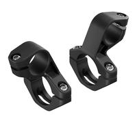 Pro Clip-on 31.8/22.2 Mm Bracket Kit Silver One Size Black