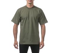 Pro Club Mens Blank Plain Tee Shirt Heavy Cotton 101-07 Green