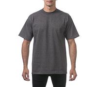 Pro Club Men's Heavyweight Cotton Short Sleeve Crew Neck T-Shirt, Charcoal, Large