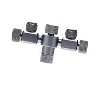 Pro CO2 Distribution Tabbler 1 Inlet 2 Exit Aluminum Alloy Tool for Aquarium Lovers