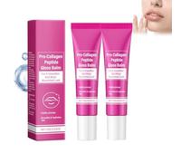 Pro-Collagen Peptide Lip Gloss Balm, Hydrating Plumping Lip Gloss, Non-Sticky, Long Lasting Makeup, Fuller Lips Sheer & Glossy Finish, All-Natural Lip Moisturizer (2)