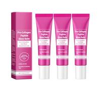 Pro-Collagen Peptide Lip Gloss Balm - Plumping and Hydrating Lip Care with Vitamin E & Peptides, Long Lasting Hydrating Lip Gloss Makeup in Sheer & Glossy Finish, 15g, Pink (3)