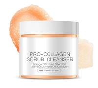 Pro-Collagen Scrub Cleanser,150ml Face Cleanser,3-In-1 Collagens Scrub,Moisturizing Locking,Cleansing Exfoliation And Peeling,Reduces Fine Lines And Firms Skin (1)