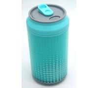 Pro Cool Gear Double-Wall Novelty Can Shaped Drinking Bottle with Leakproof, Slide-Close Opening for Drinks, Juice & Water, 350ml, Aqua Green