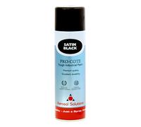 Aerosol Solutions Pro-Cote Satin Black Spray Paint 500ml