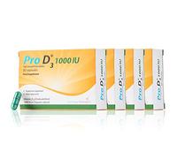 Pro D3 1000 IU (Vitamin D3 25mcg) Vegetarian Society Certified | 120 Capsules | Gluten Free - Salt Free - Yeast Free - Gelatin Free - SOYA Free - Peanut Free - Alcohol Free - Halal - Kosher