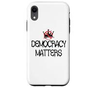 Pro Democracy Matters Sign,No Kings in America Anti Fascism Case for iPhone XR