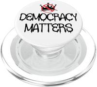 Pro Democracy Matters Sign,No Kings in America Anti Fascism PopSockets PopGrip for MagSafe
