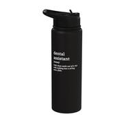 Pro Dentist Definition Tooth Extraction Dental Assistant Stainless Steel Insulated Water Bottle