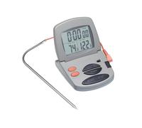 Taylor Pro Digital Probe Thermometer and Timer - Grey